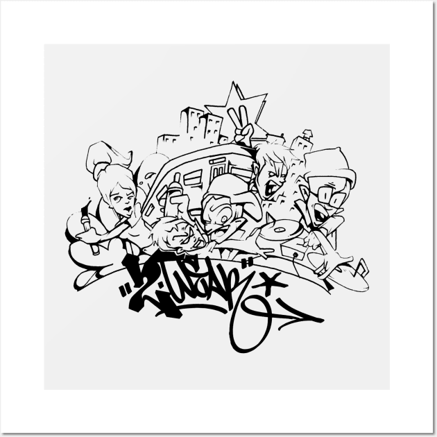 Hip Hop Get Down Wall Art by 2wear Grafix